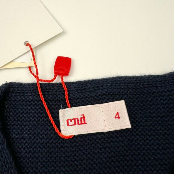 NWT Condor CND Navy Knit Cardigan Sweater - Picture 4 of 6